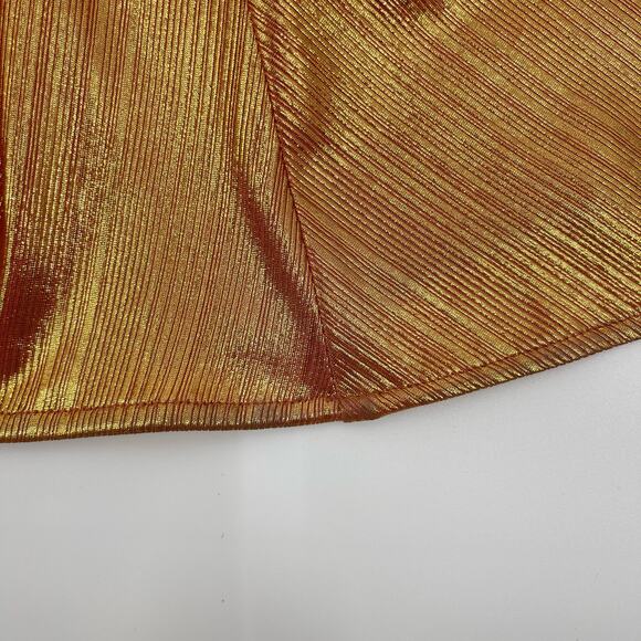 Retrofete Waldorf Dress in Metallic Rose Gold (Apricot) - Picture 7 of 12